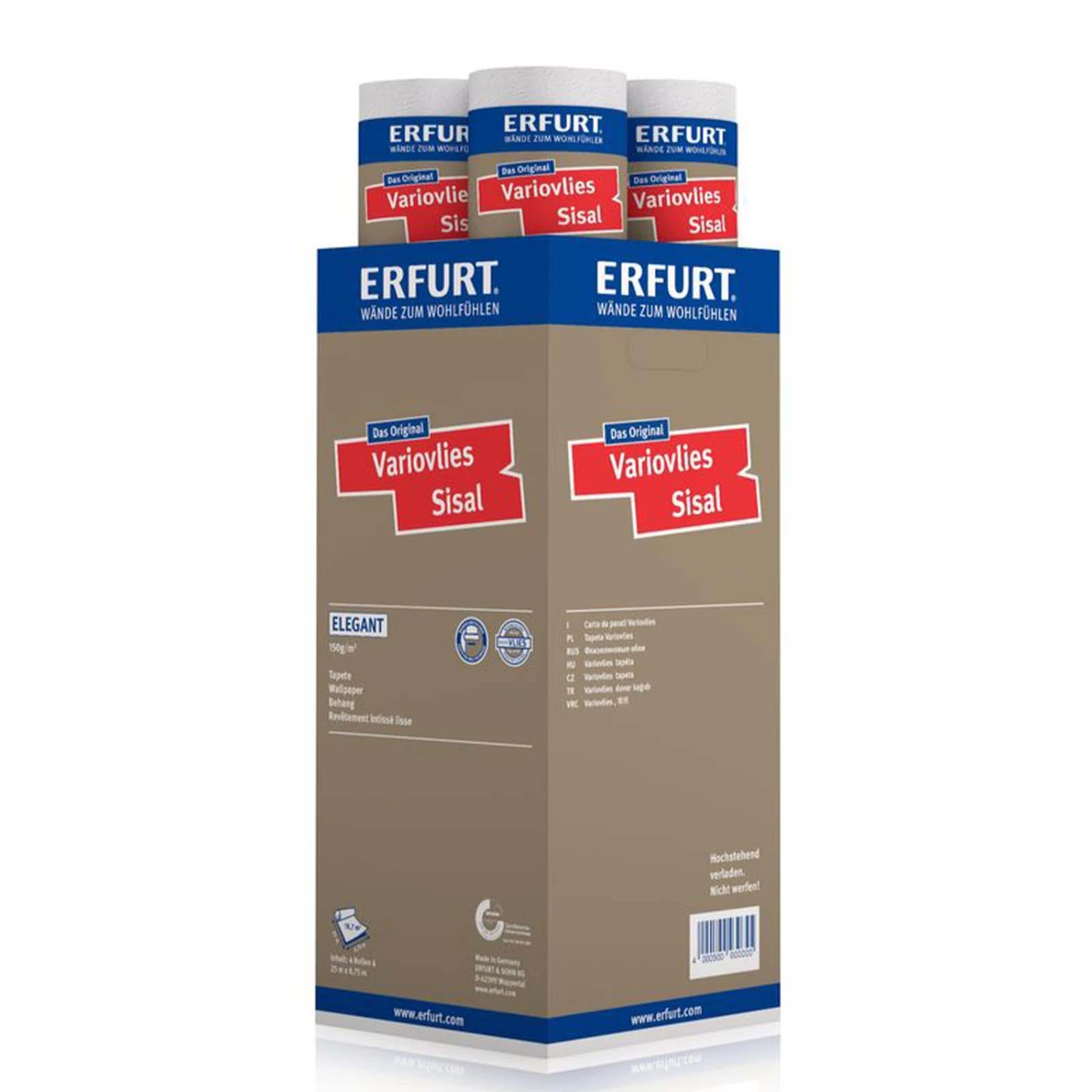 Erfurt Tapete Glattvlies Sisal Elegant 150 G 18,75 M² 1 Erfurt Tapete Glattvlies Sisal Elegant 150 G 18,75 M²