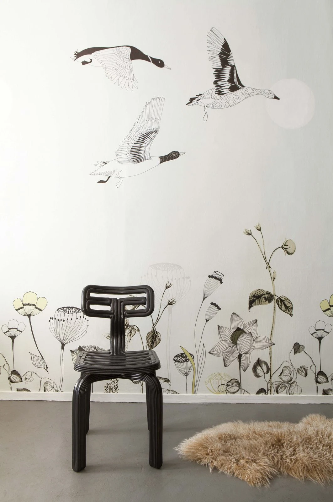 Fototapete Natur Blumen Creme Schwarz Onszelf 532005 1 Fototapete Natur Blumen Creme Schwarz Onszelf 532005