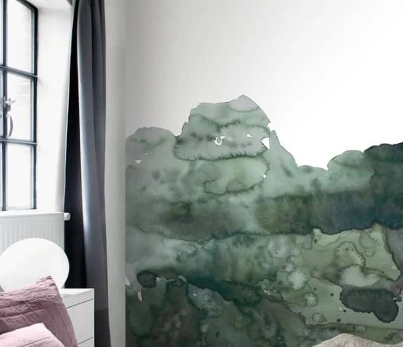 Fototapete Rasch Leo La Douce Aquarell Weiß Grün 100495 1 Fototapete Rasch Leo La Douce Aquarell Weiß Grün 100495