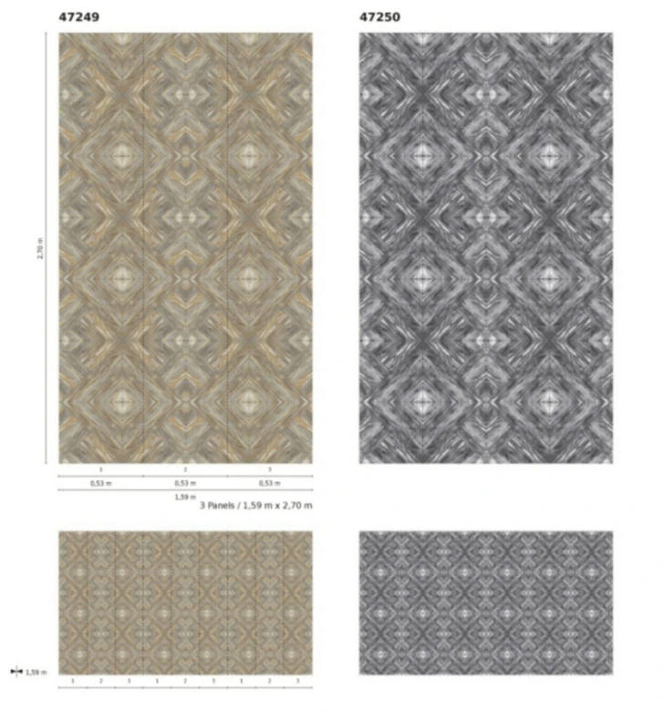 Fototapete Vlies Grafisch Holz-Optik Grau Weiß 47250 3 Fototapete Vlies Grafisch Holz-Optik Grau Weiß 47250 - Image 3