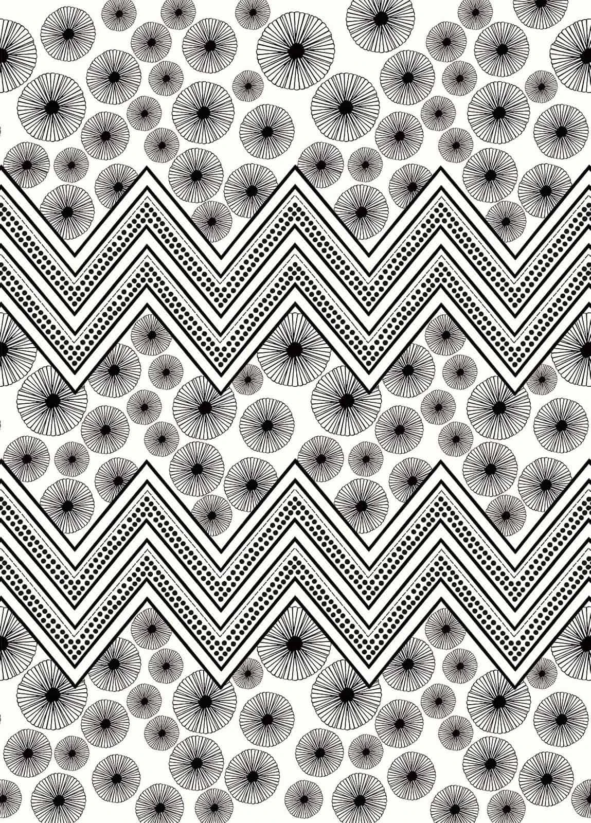 Fototapete Zick-Zack Muster Schwarz Weiß Onszelf 532043 2 Fototapete Zick-Zack Muster Schwarz Weiß Onszelf 532043 - Image 2