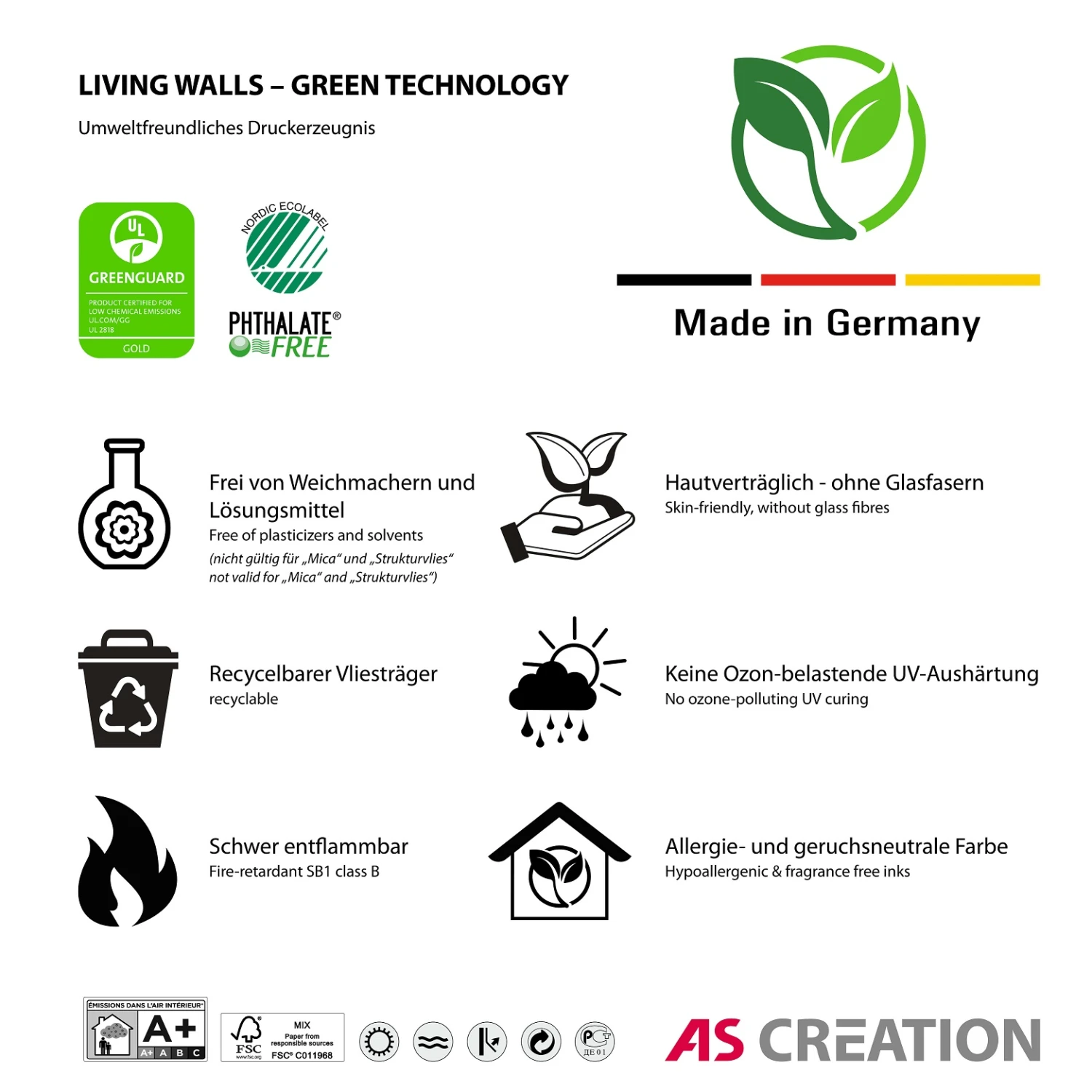 A.S. Creation Fototapeten Querstreifen Striche Grün Vlies 38261-1 3 A.S. Creation Fototapeten Querstreifen Striche Grün Vlies 38261-1 - Image 3