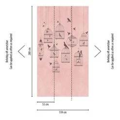 A.S. Creation Fototapeten Vogel-Käfigen Rosa Grau Vlies 38296-1 -Bester Tapeten Laden Fototapeten Vogel Kaefigen rosa grau Vlies 38296 1 63209673