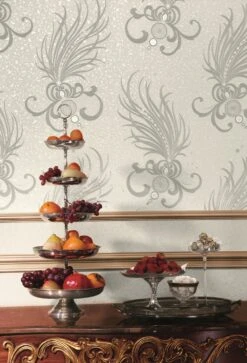 Glööckler Tapete Vlies Federn Weiss Glanz 54847 7 Glööckler Tapete Vlies Federn Weiss Glanz 54847 -Bester Tapeten Laden Harald Gloeoeckler Tapete Vlies Federn silberwei 3