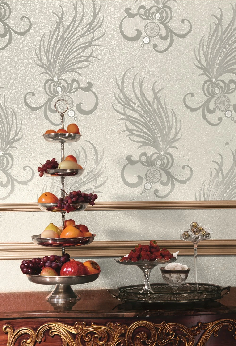 Glööckler Tapete Vlies Federn Weiss Glanz 54847 4 Glööckler Tapete Vlies Federn Weiss Glanz 54847 - Image 4