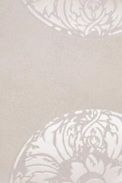 Tapete Vlies Blume Creme-grau Metallic Dieter Langer 55943