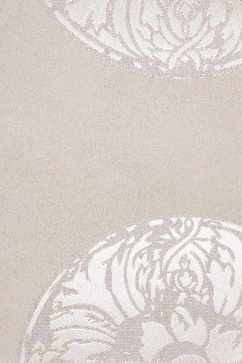 Tapete Vlies Blume Creme-grau Metallic Dieter Langer 55943 1 Tapete Vlies Blume Creme-grau Metallic Dieter Langer 55943