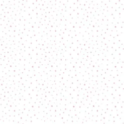 Tapete Kinder Punktemuster Weiß Rosa 005452
