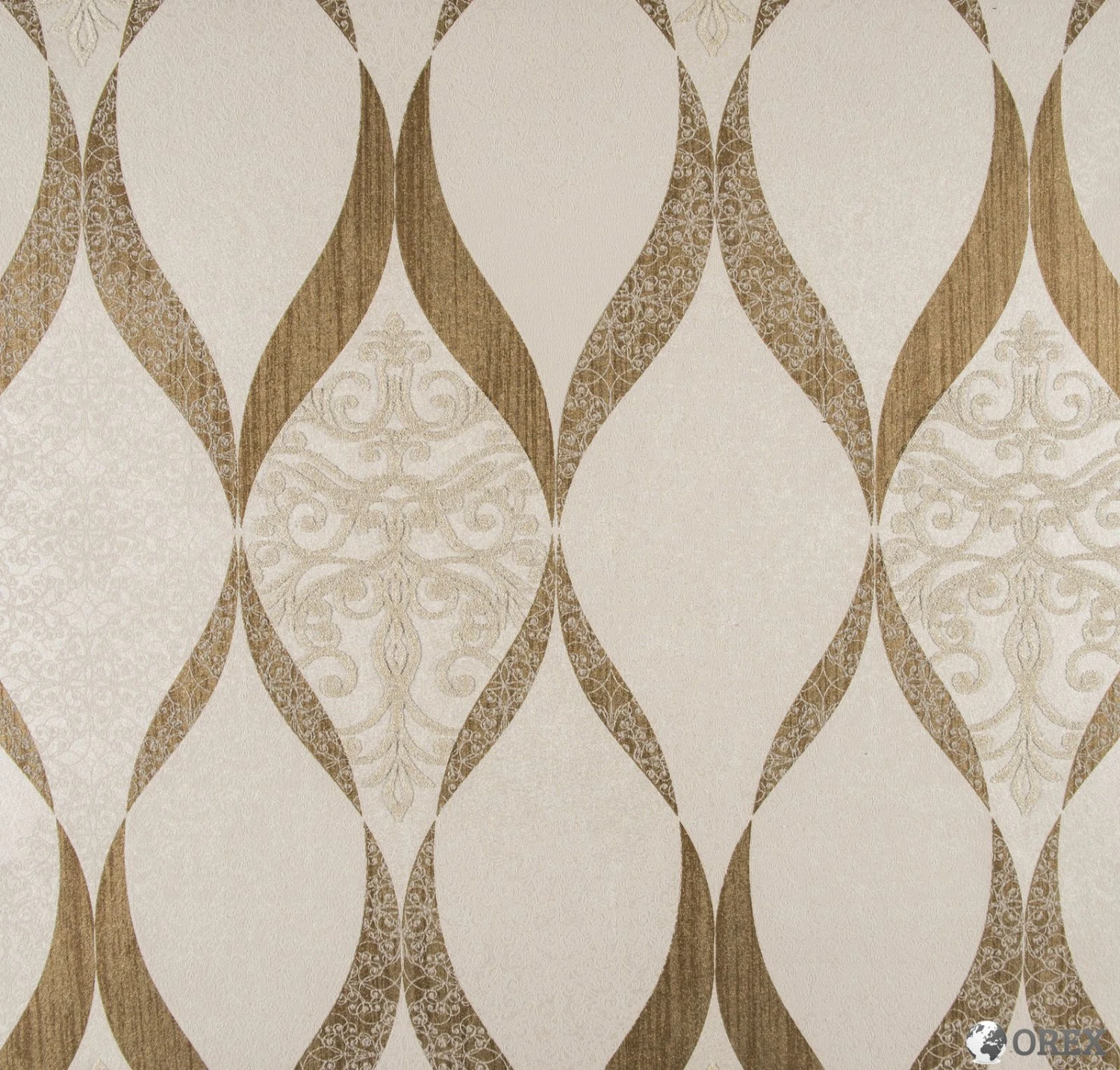 Tapete Kretschmer Deluxe Ornament Glasperlen Gold 41006-20 2 Tapete Kretschmer Deluxe Ornament Glasperlen Gold 41006-20 - Image 2