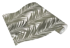 Tapete Vlies Blätter Palmen Floral Weiß Grün 10031-07