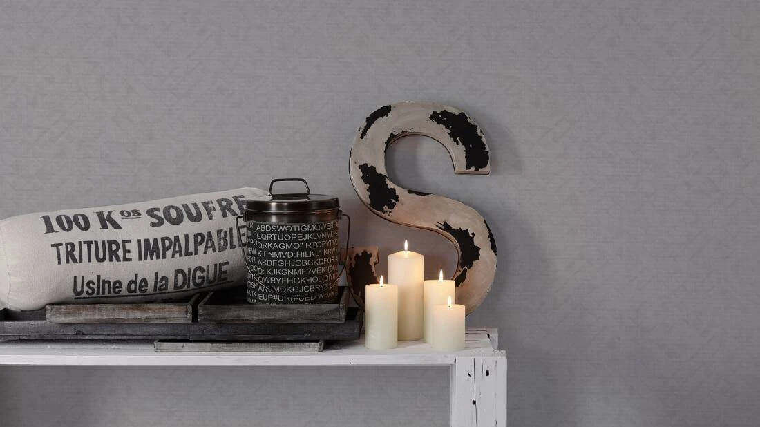 A.S. Creation Tapete Vlies 37284-6 Vintage Mosaik Grau 3 A.S. Creation Tapete Vlies 37284-6 Vintage Mosaik Grau - Image 3