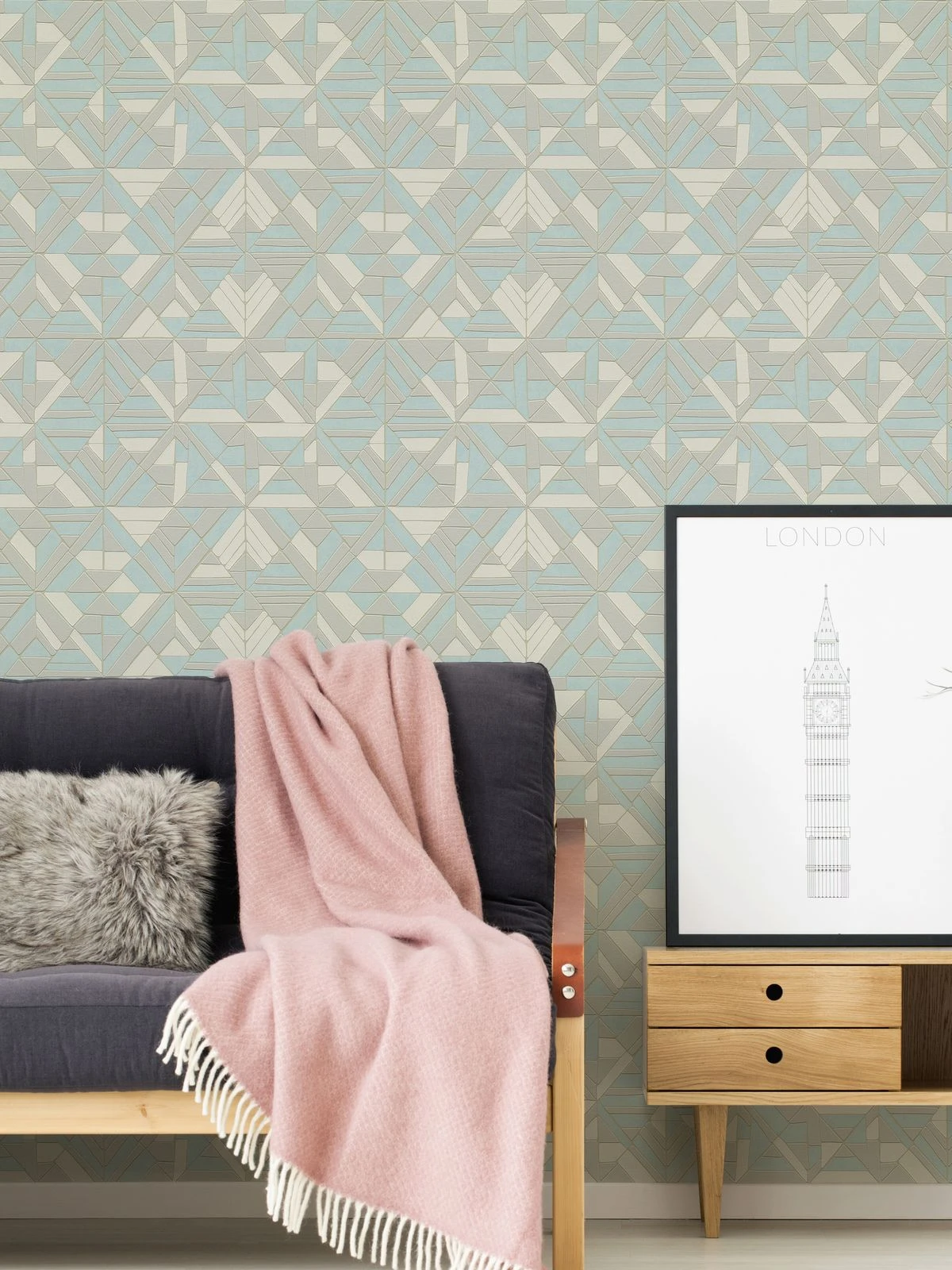 A.S. Creation Tapete Vlies Silber Grafische Muster 37481-3 | 374813 3 A.S. Creation Tapete Vlies Silber Grafische Muster 37481-3 | 374813 - Image 3