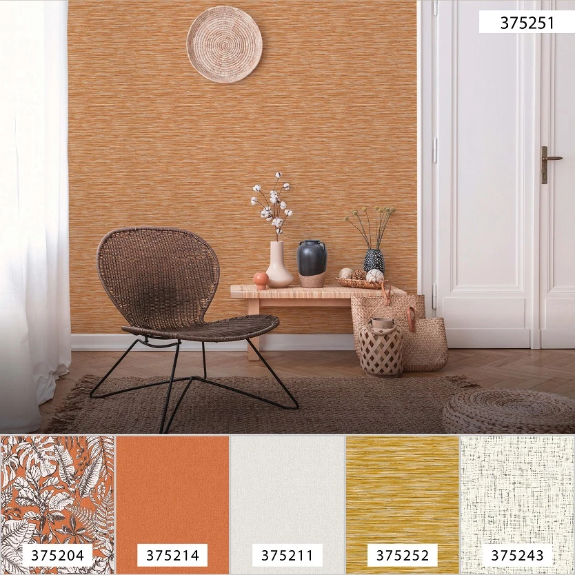 A.S. Creation Tapete Vlies 37525-1 Streifen Orange Braun Weiß 7 A.S. Creation Tapete Vlies 37525-1 Streifen Orange Braun Weiß - Image 7