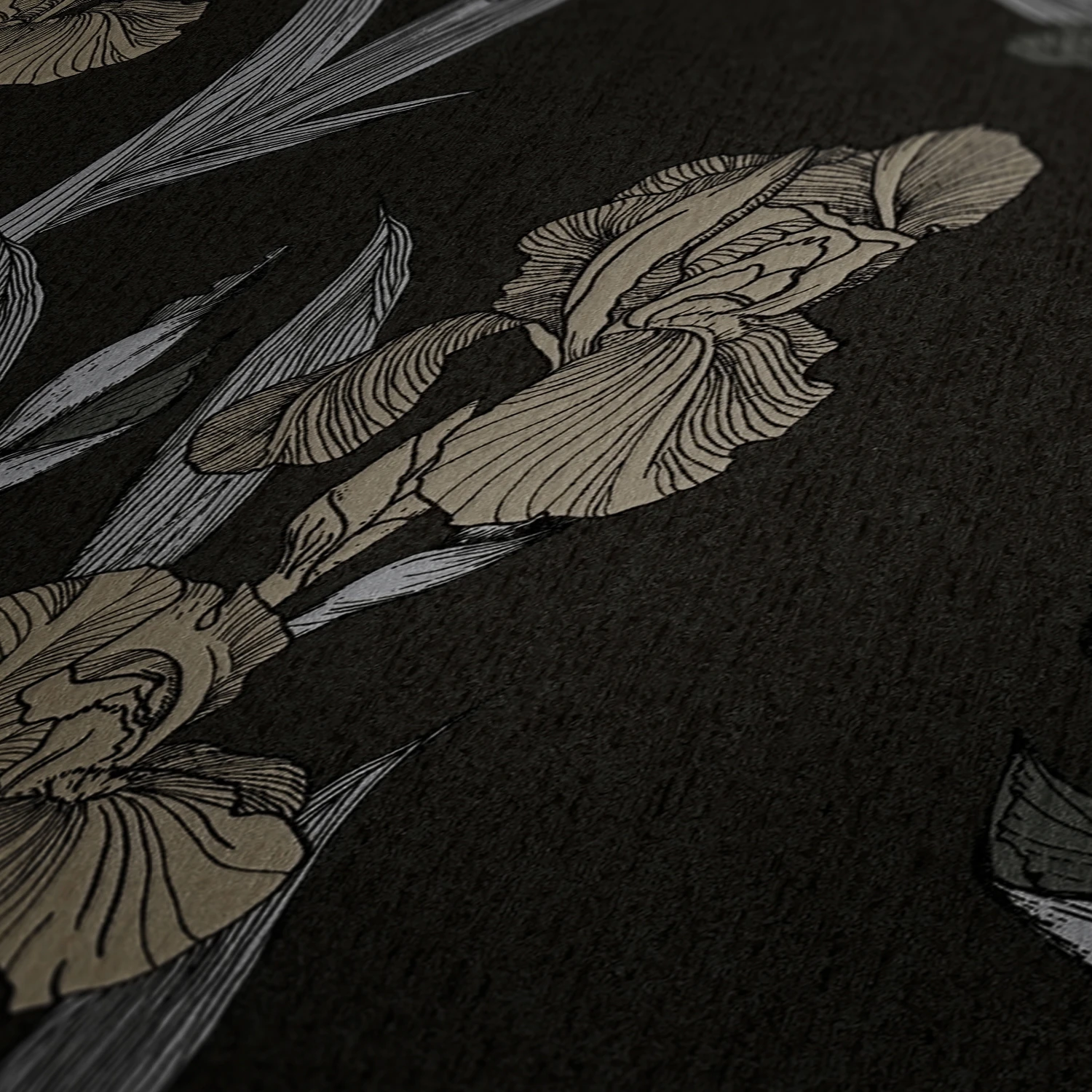 A.S. Creation Tapete Vlies 37526-1 Floral Schwarz Grau Braun 3 A.S. Creation Tapete Vlies 37526-1 Floral Schwarz Grau Braun - Image 3