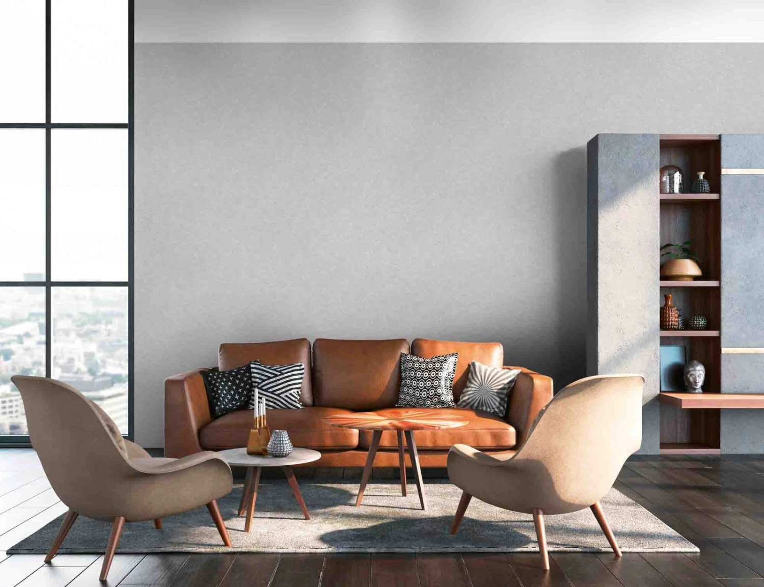 A.S. Creation Tapete Vlies 37744-7 Optik Putz Hellgrau 5 A.S. Creation Tapete Vlies 37744-7 Optik Putz Hellgrau - Image 5