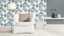 Barbara Home Vliestapete Blätter Weiß Blau Grün 536423 7 Barbara Home Vliestapete Blätter Weiß Blau Grün 536423 -Bester Tapeten Laden Tapete Vlies 536423 Blaetter weiss blau gruen rot 63203583 1