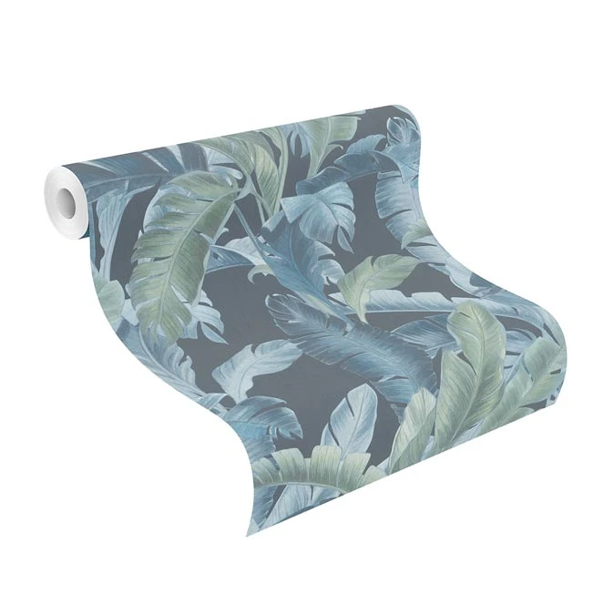 Barbara Home Vliestapete Blätterwald Blau Grün 536690 1 Barbara Home Vliestapete Blätterwald Blau Grün 536690