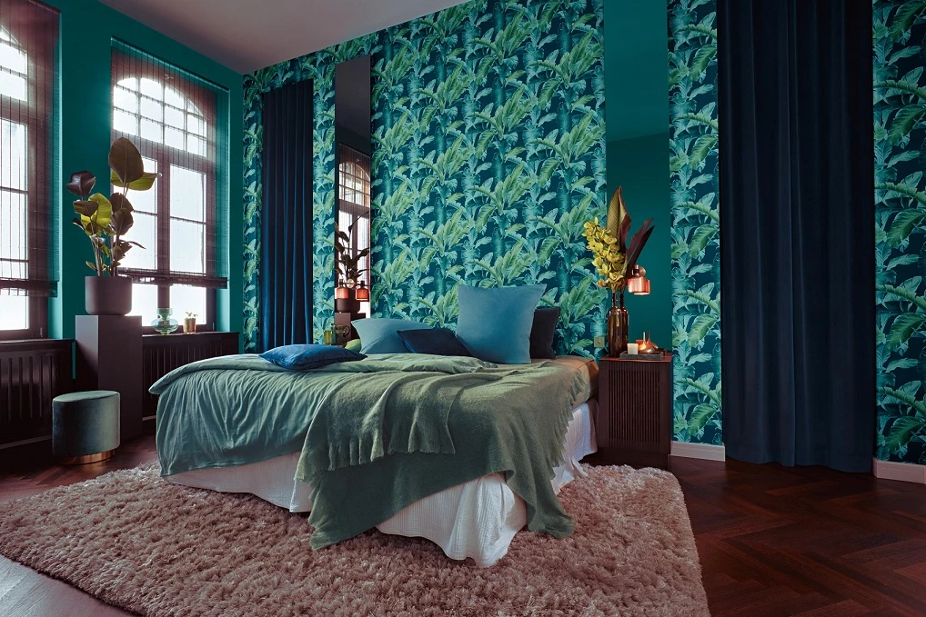 Barbara Home Vliestapete Blätterwald Blau Grün 536690 4 Barbara Home Vliestapete Blätterwald Blau Grün 536690 - Image 4