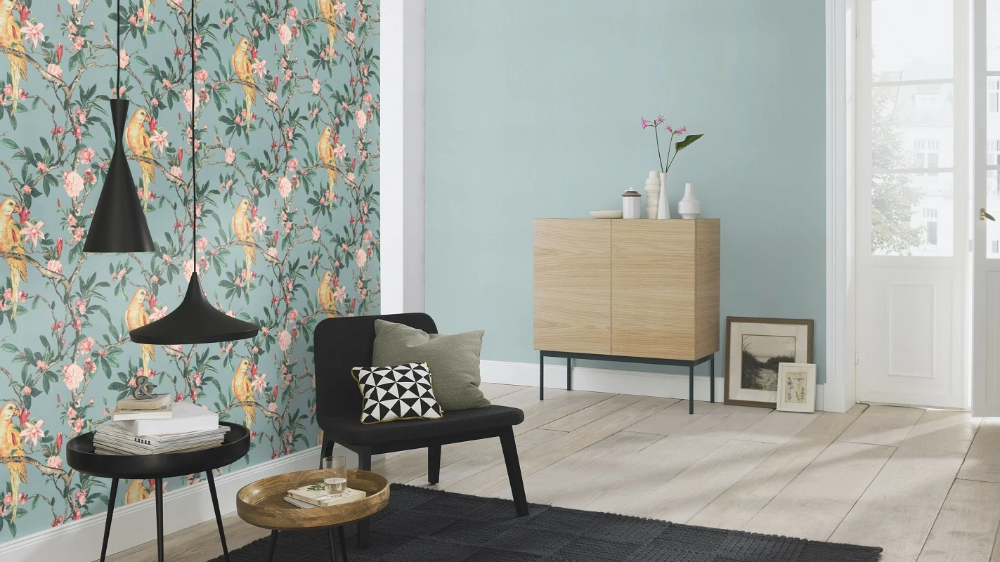 Tapete Vlies 542431 Einfarbig Blau 3 Tapete Vlies 542431 Einfarbig Blau - Image 3