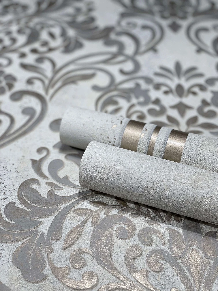 Tapete Vlies Barock Metallic Grau Kupfer 32603 4 Tapete Vlies Barock Metallic Grau Kupfer 32603 - Image 4