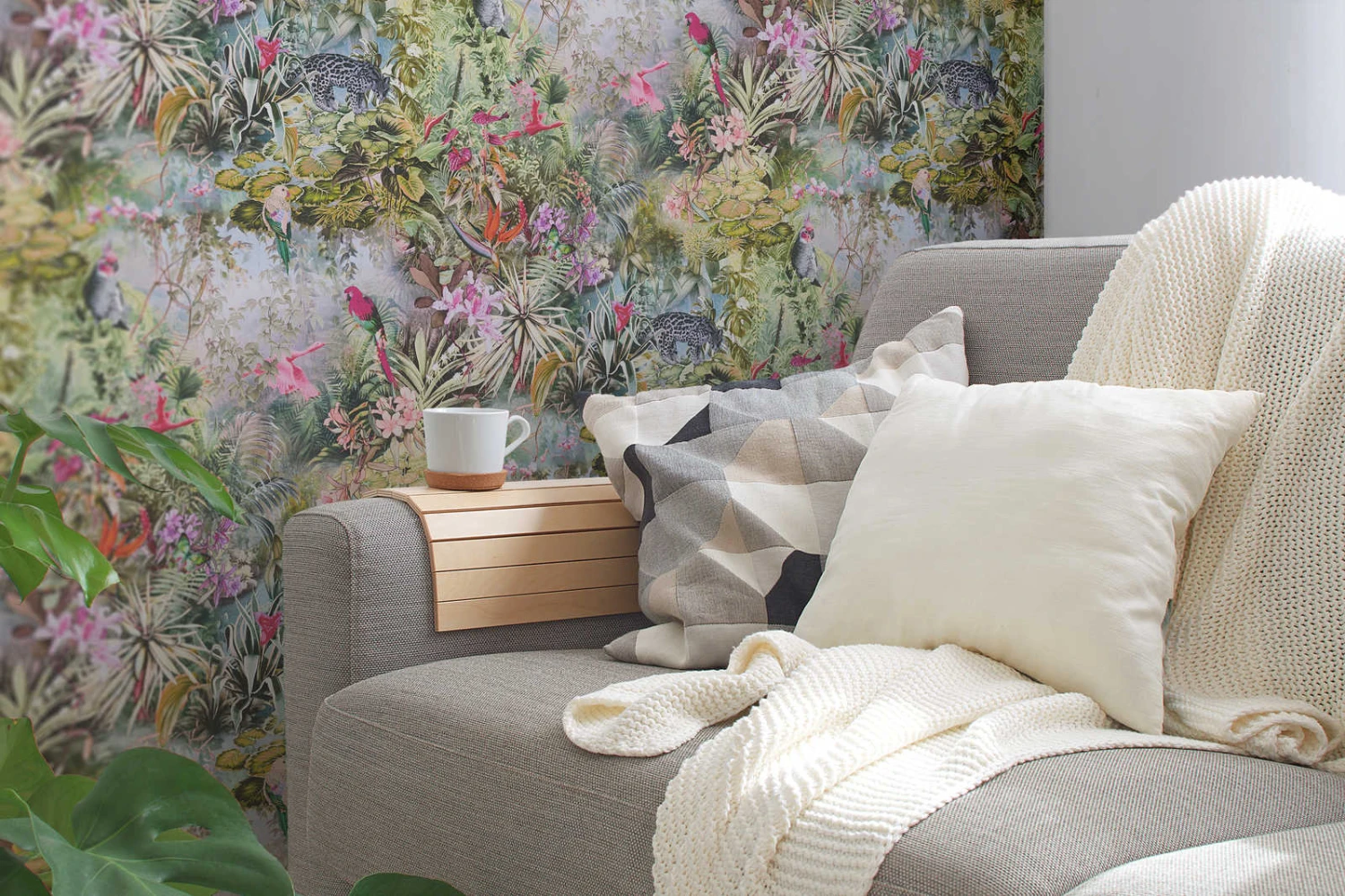 A.S. Creation Tapete Vlies Dschungel Pflanzen Grün Grau Bunt 38179-3 1 A.S. Creation Tapete Vlies Dschungel Pflanzen Grün Grau Bunt 38179-3