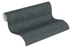 A.S. Creation Tapete Vlies Einfarbig Meliert Anthrazit 37334-6