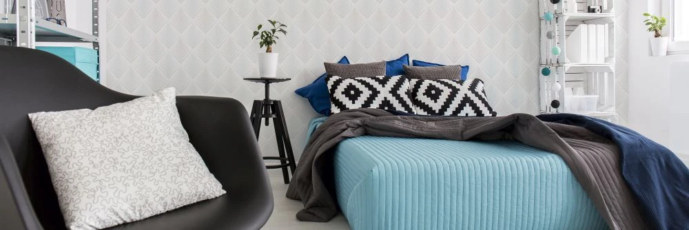 Tapete Vlies Ethno Weiß Hellblau Glitzer Livingwalls 35606-2 3 Tapete Vlies Ethno Weiß Hellblau Glitzer Livingwalls 35606-2 - Image 3