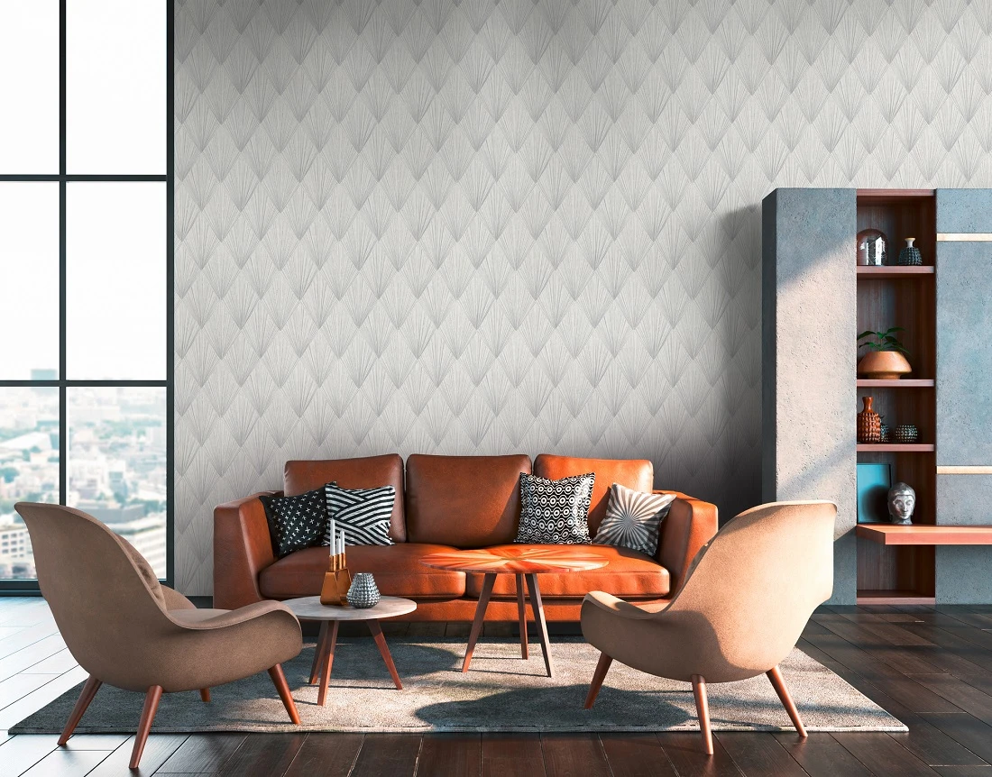 Tapete Vlies Geometrisch Grau Silber Metallic 37864-1 4 Tapete Vlies Geometrisch Grau Silber Metallic 37864-1 - Image 4