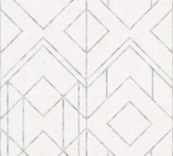 Tapete Vlies Grafik-Muster Hellgrau Metallic 37869-1