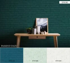 Tapete Vlies Neue Bude 37414-5 Steinmauer Grün -Bester Tapeten Laden Tapete Vlies Neue Bude 37414 5 Steinmauer gruen 63202696 5