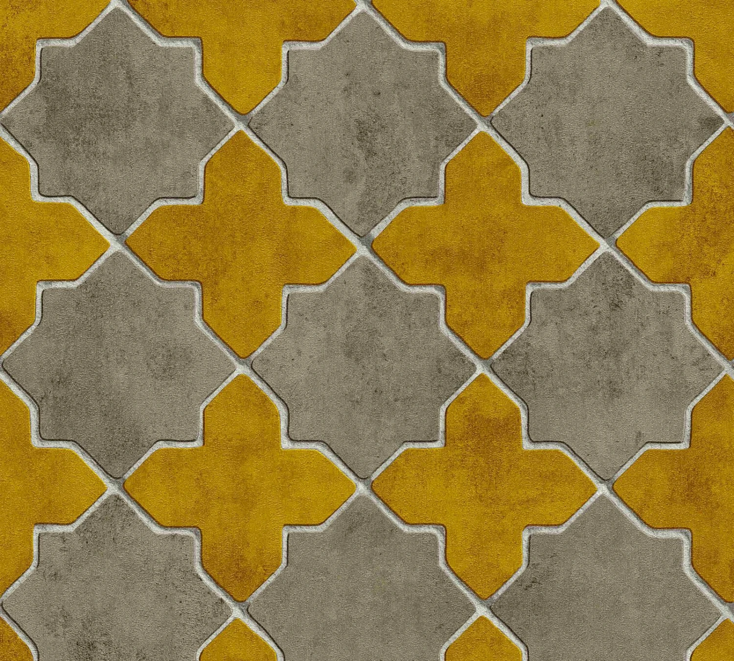 Tapete Vlies New Walls Fliesen Gelb Taupe 37421-2 2 Tapete Vlies New Walls Fliesen Gelb Taupe 37421-2 - Image 2