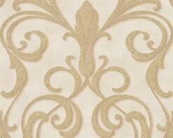 Tapete Vlies Architects Paper Ornament Creme Glanz 95892-5