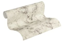 Tapete Vlies Ranken Mit Blumen Creme Weiß Braun 37420-2