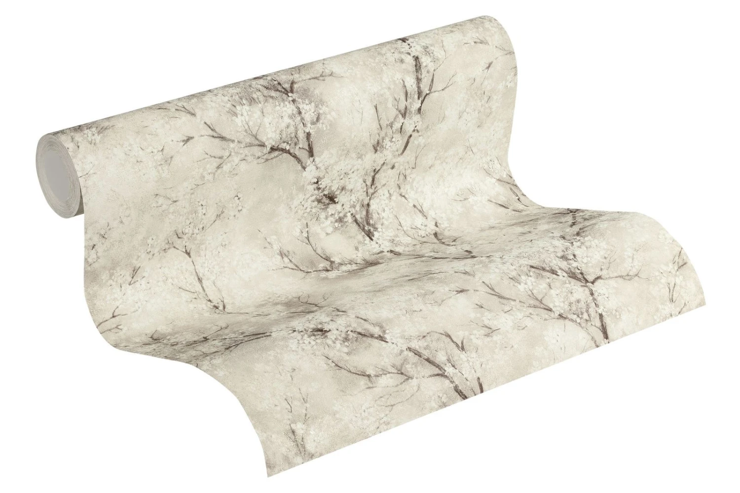 Tapete Vlies Ranken Mit Blumen Creme Weiß Braun 37420-2 1 Tapete Vlies Ranken Mit Blumen Creme Weiß Braun 37420-2