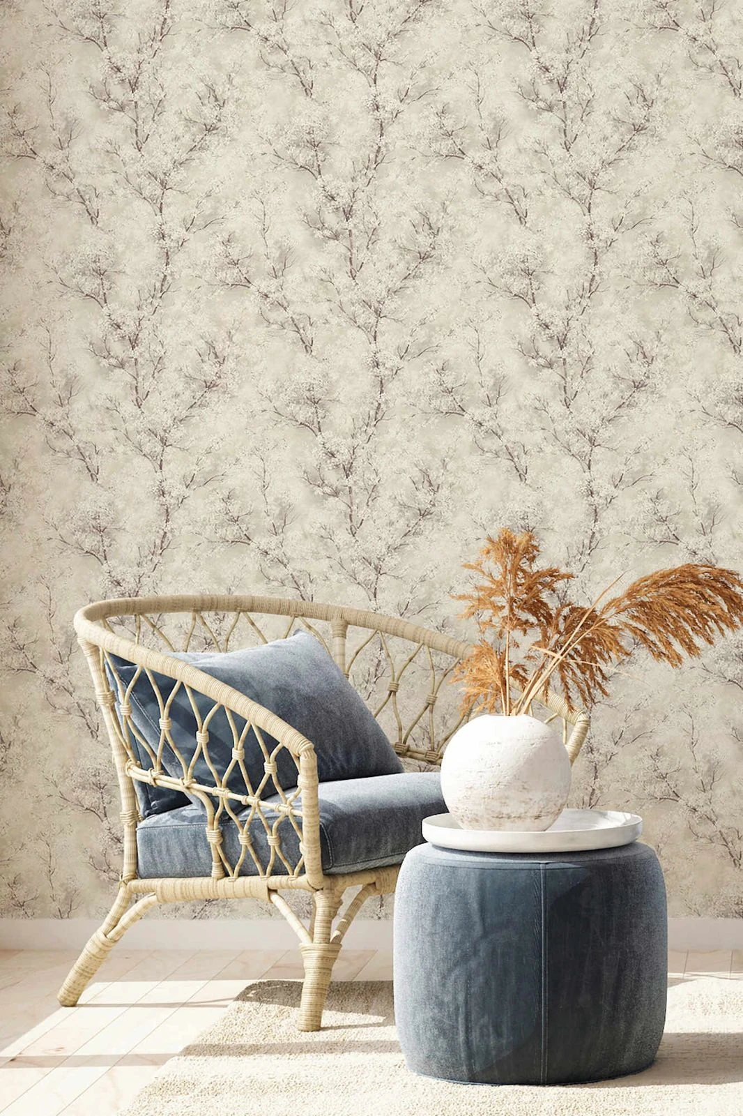 Tapete Vlies Ranken Mit Blumen Creme Weiß Braun 37420-2 4 Tapete Vlies Ranken Mit Blumen Creme Weiß Braun 37420-2 - Image 4