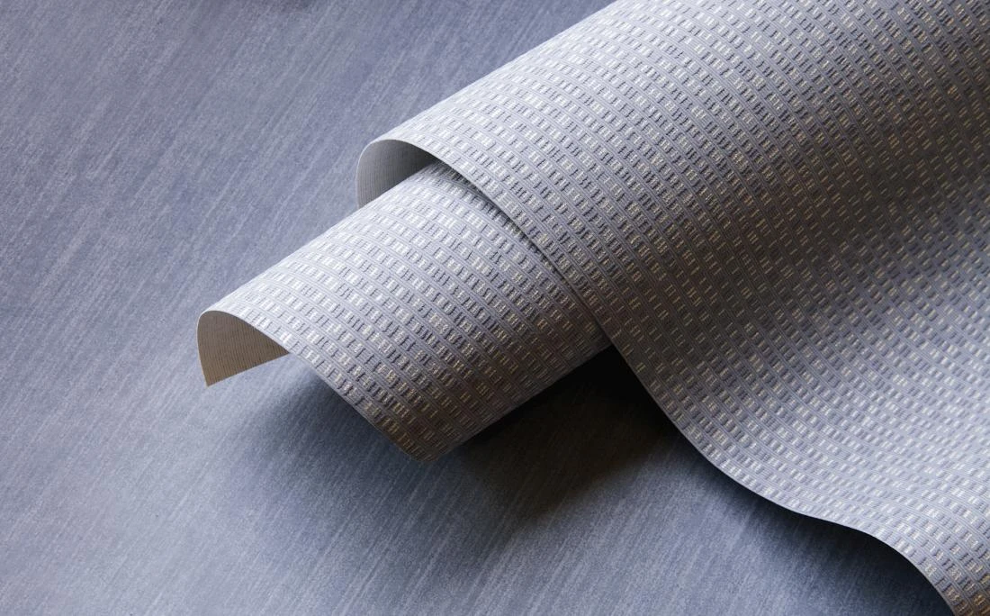 Tapete Vlies Striche Ethno Graublau Glitzer 227665 2 Tapete Vlies Striche Ethno Graublau Glitzer 227665 - Image 2