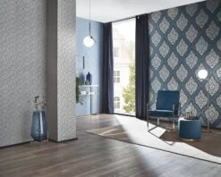 Tapete Vlies 10060-44 Ornamente Barock Blau Beige 7 Tapete Vlies 10060-44 Ornamente Barock Blau Beige -Bester Tapeten Laden Tapete aus Vlies 10060 44 Ornamente Barock blau beige 63203164 3