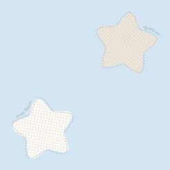 Kindertapete Papier Sterne Groß Blau Weiß Grau 202241