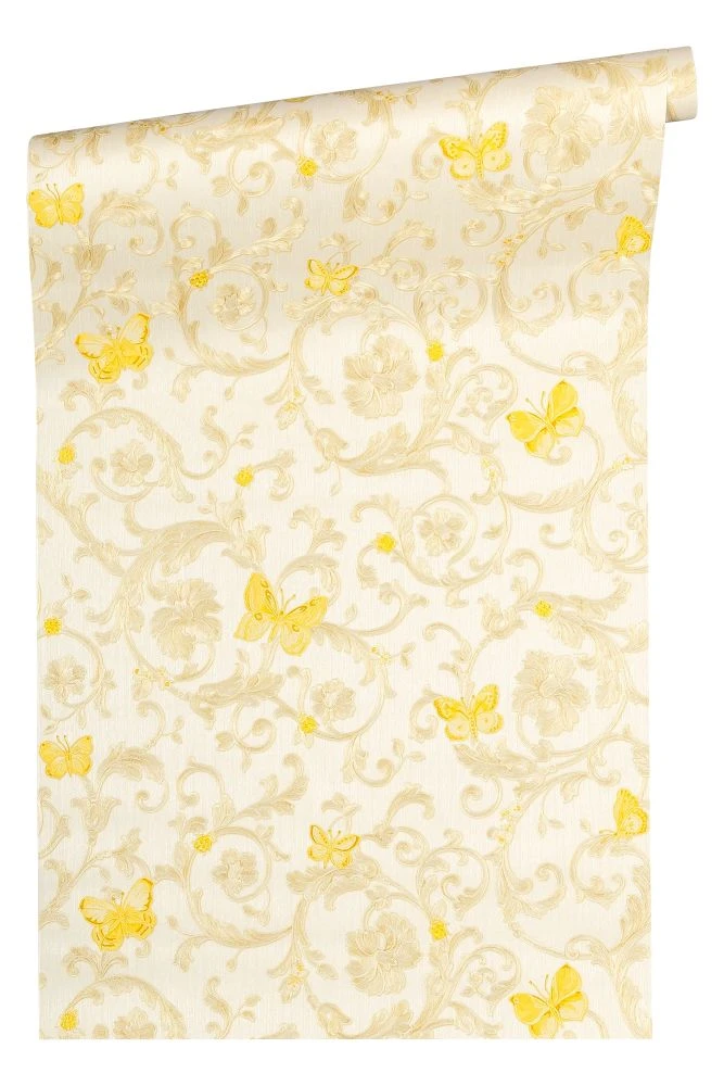 Versace Home Tapete Ranken Weiß Gold Glitzer 34325-1 2 Versace Home Tapete Ranken Weiß Gold Glitzer 34325-1 - Image 2