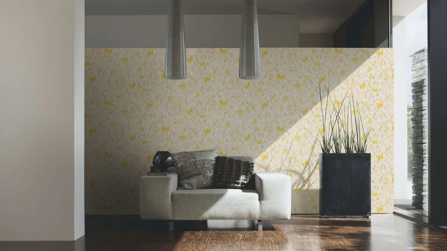 Versace Home Tapete Ranken Weiß Gold Glitzer 34325-1 3 Versace Home Tapete Ranken Weiß Gold Glitzer 34325-1 - Image 3