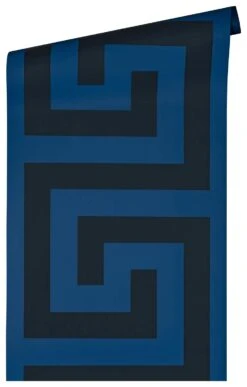 Versace Vliestapete 38609-3 Grafik Muster Blau Schwarz -Bester Tapeten Laden Versace Vliestapete 38609 3 Grafik Muster Blau Schwarz 63213723 4