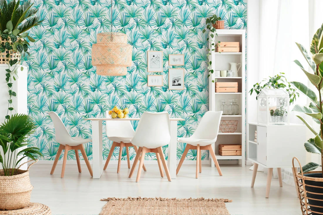 Vlies-Tapete Palmen Natur Grün Blau Livingwalls 36624-2 3 Vlies-Tapete Palmen Natur Grün Blau Livingwalls 36624-2 - Image 3