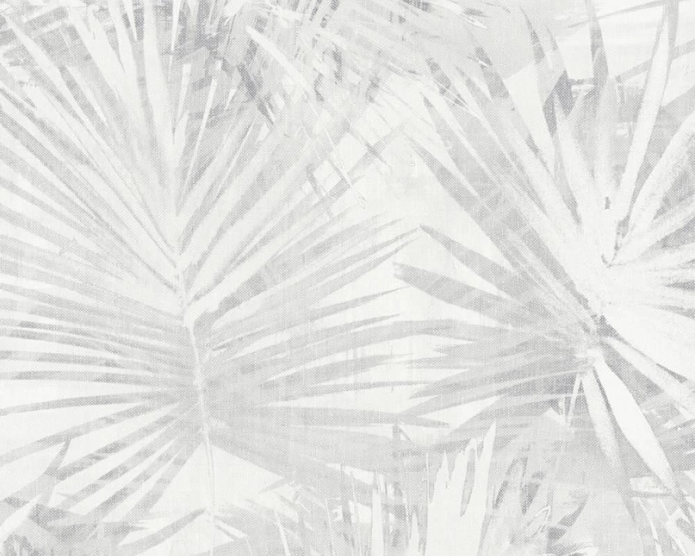 Vlies Tapete Palmenblatt Hellgrau Hygge Livingwalls 36385-1 2 Vlies Tapete Palmenblatt Hellgrau Hygge Livingwalls 36385-1 - Image 2
