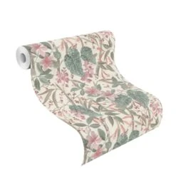 Vliestapete 538212 Rasch Cremeweiß Rosa Blumen -Bester Tapeten Laden Vliestapete 538212 Rasch Floral Cremeweiss Rosa 63214371 2