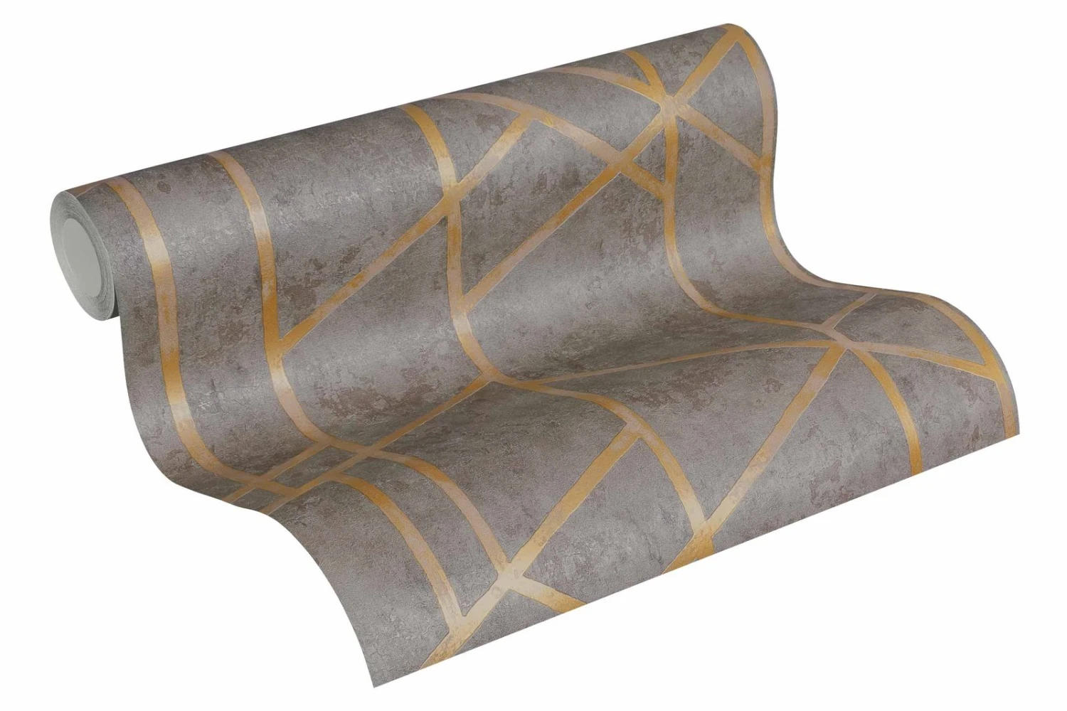 Vliestapete Beton Grafik Dunkelgrau Gold Glanz 36928-1 3 Vliestapete Beton Grafik Dunkelgrau Gold Glanz 36928-1 - Image 3