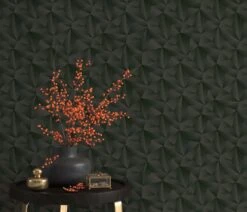 Vliestapete Dreiecke 3D Erismann 10106-15 Anthrazit -Bester Tapeten Laden Vliestapete Dreieck 3 D Erismann beige gold schwarz 63213837 10