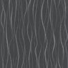 Vliestapete Ivy Wellen Schwarz Silber 82321 Novamur