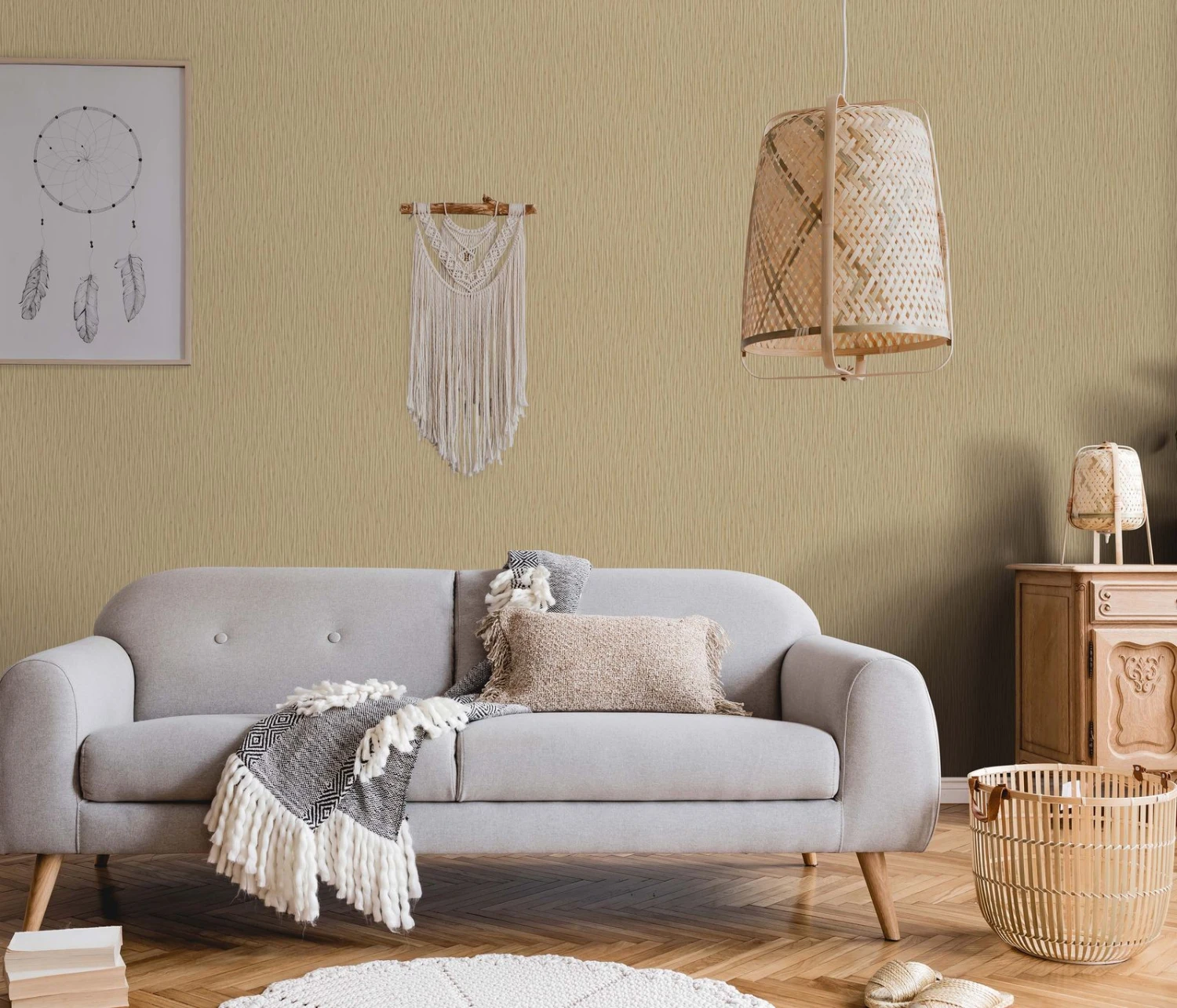 Vliestapete Linien Erismann 10107-30 Gold