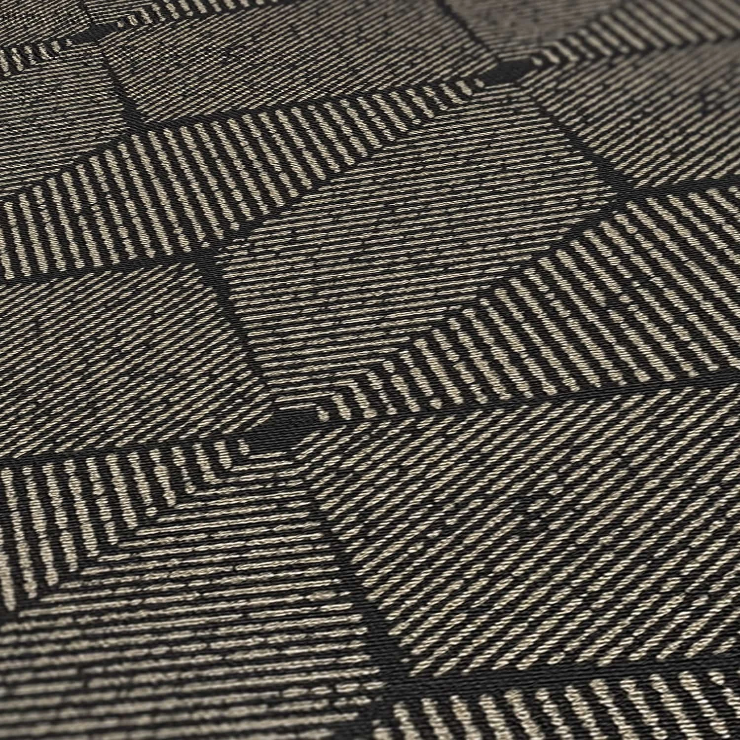 A.S. Creation Vliestapete Schwarz Gold Metallic Floral Rauten 39091-2 2 A.S. Creation Vliestapete Schwarz Gold Metallic Floral Rauten 39091-2 - Image 2